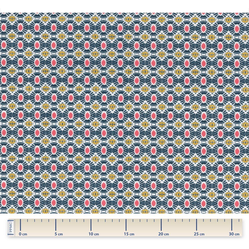 Tissu Enduit Au Mètre Soleil Ethnique