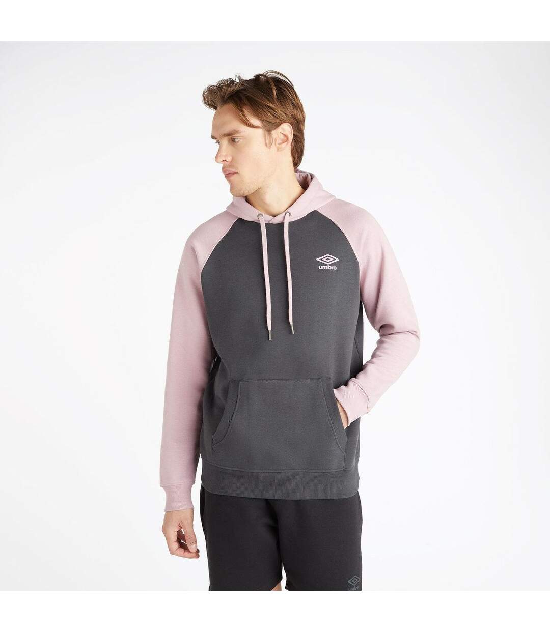 Umbro - Sweat à capuche CORE - Homme (Gris / Mauve) - UTUO1303