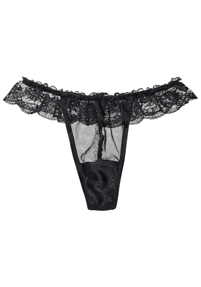 petite fleur gold String , mit Spitze