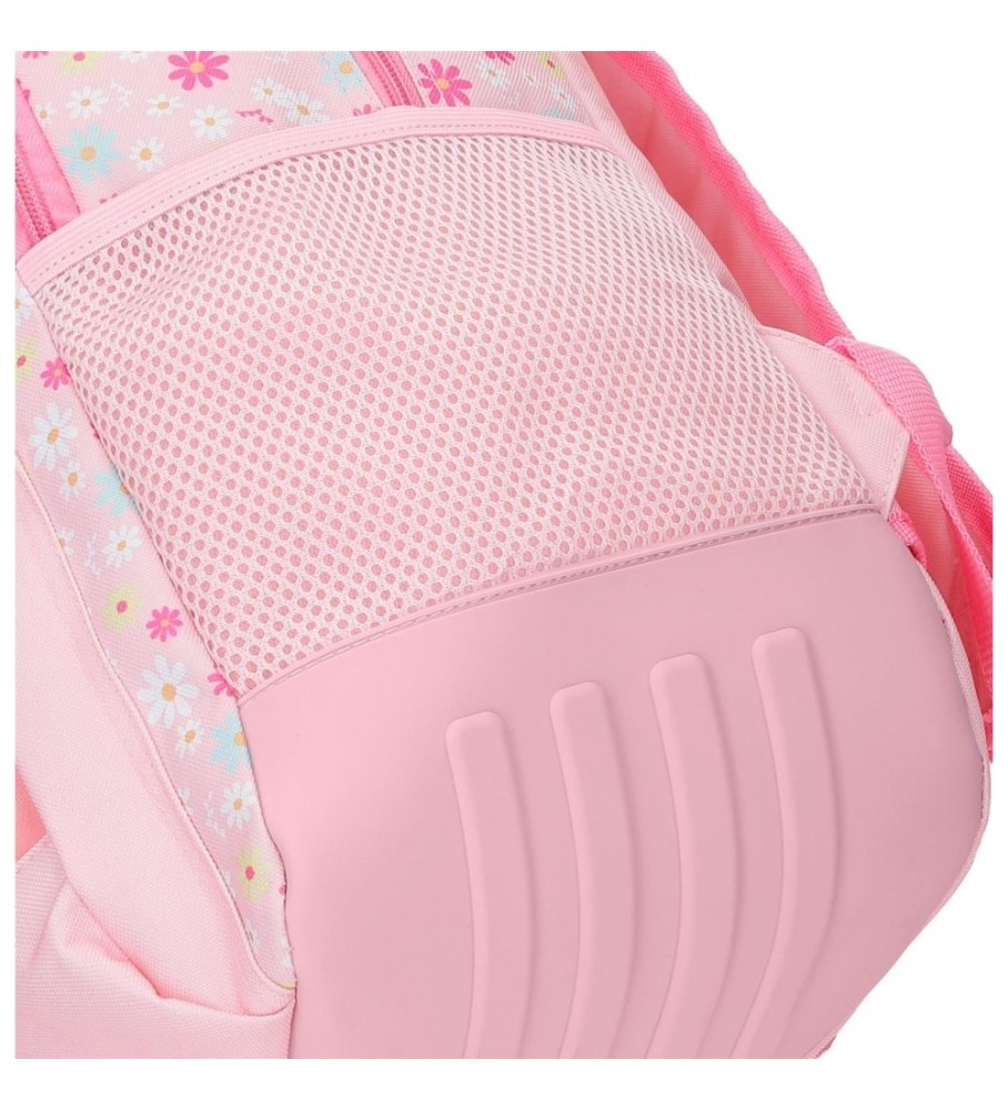 Roll Road Mochila Escolar Roll Road Coffee shop Dos Compartimentos con carro rosa