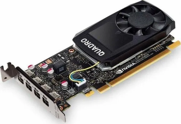 NVIDIA Quadro P1000 DVI - Grafikkort - Quadro P1000 - 4 GB GDDR5 - PCIe 3.0 x16 lavprofil - 4 x Mini DisplayPort - detailsalg