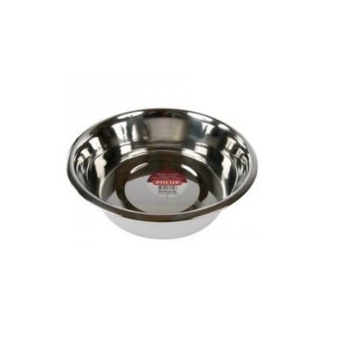 Comedouro e bebedouro para cães ZOLUX em aço inoxidável cinza