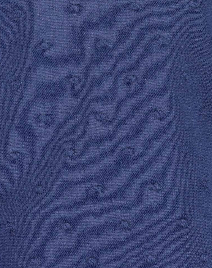 Strickjacke ESSENTIALS – KNITTED DOTS in dunkelblau