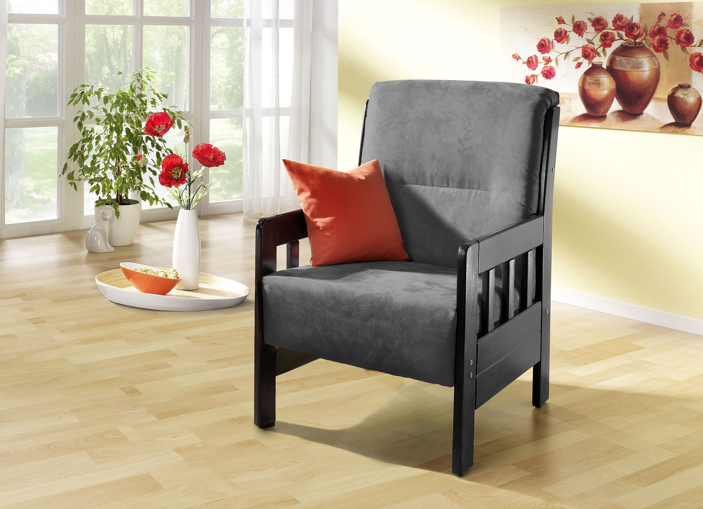 Sessel aus massiver Kiefer