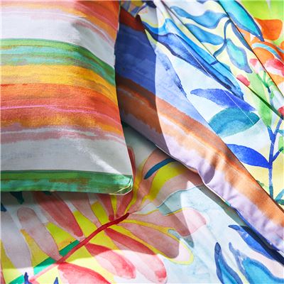 Linge de lit fleurs des tropiques