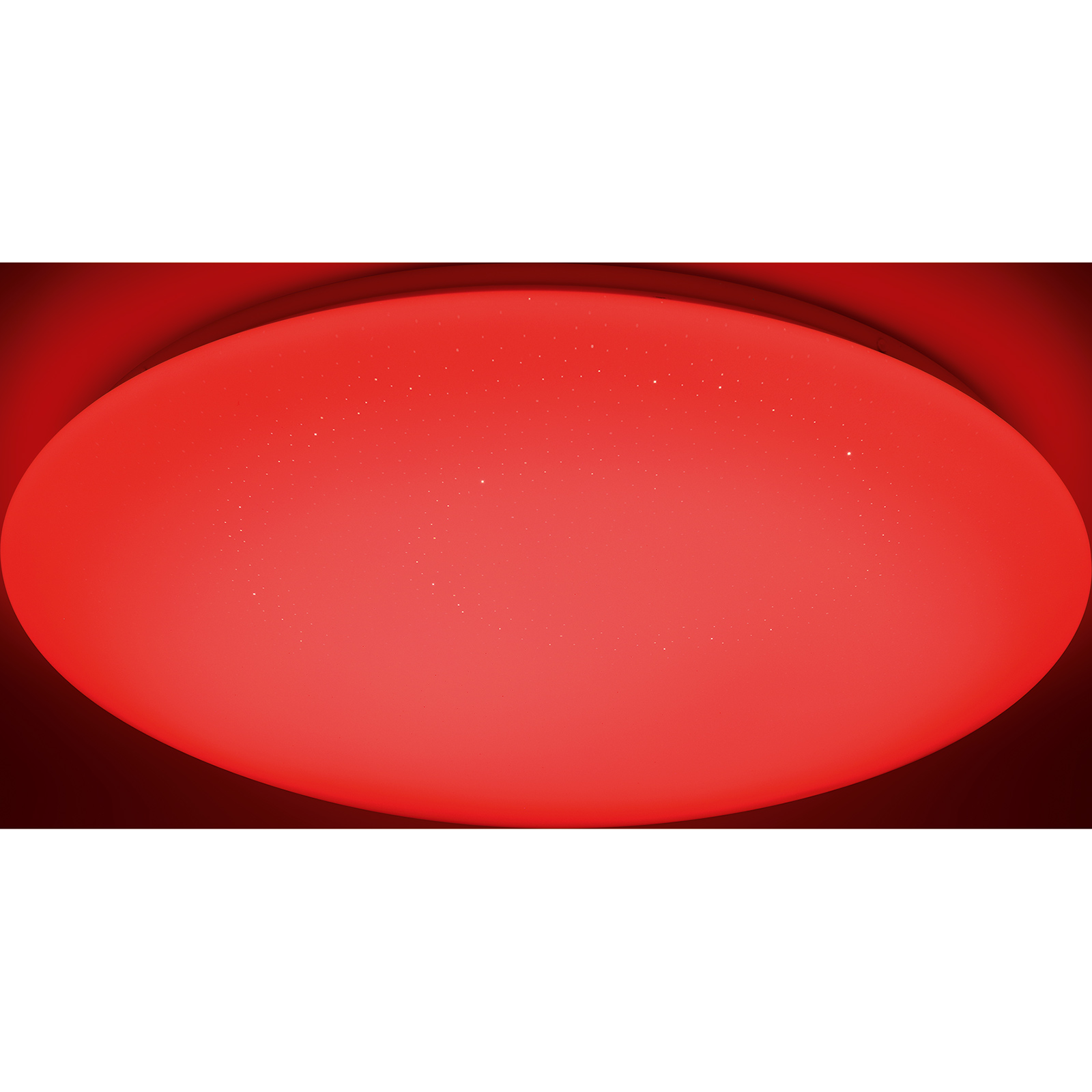 LAMPURA LED-RGB-Tuya-Wifi-Deckenleuchte - weiß - mit Sternenoptik