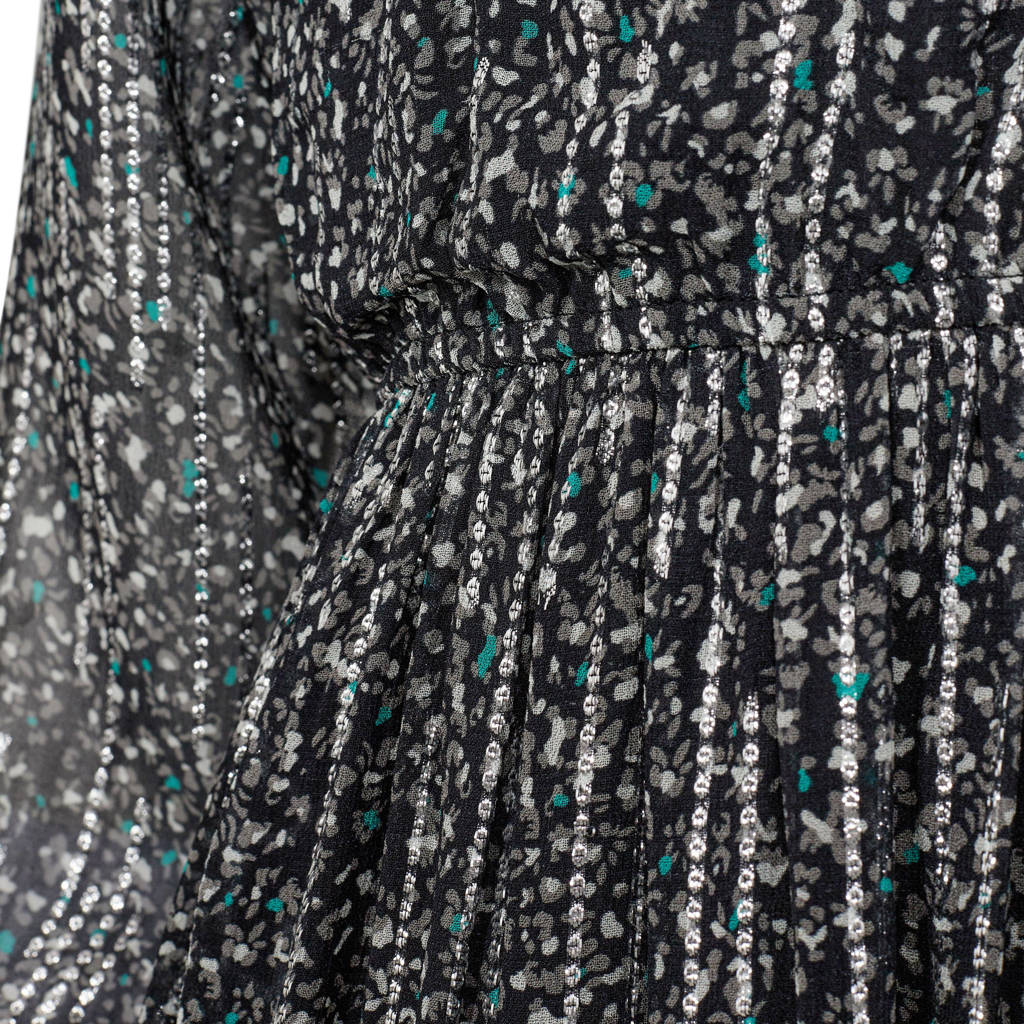 Sofie Schnoor jurk met all over print zwart/groen/wit