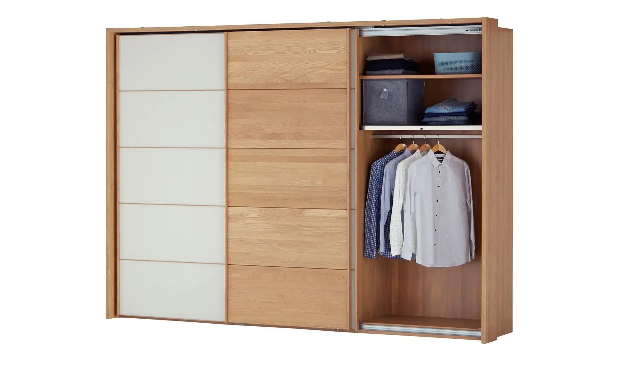 Woodford Schwebetürenschrank, 3-türig teilmassiv Kyran