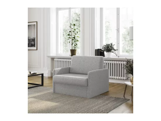 Fauteuil couchage rapide Dan 70x190 en tissu