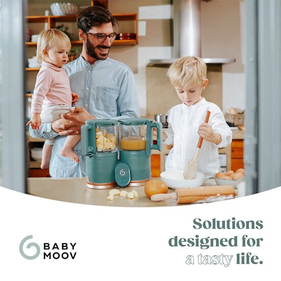 Nutribaby Glass - Robot Multifonction en Verre   Green Forest        de               Babymoov
