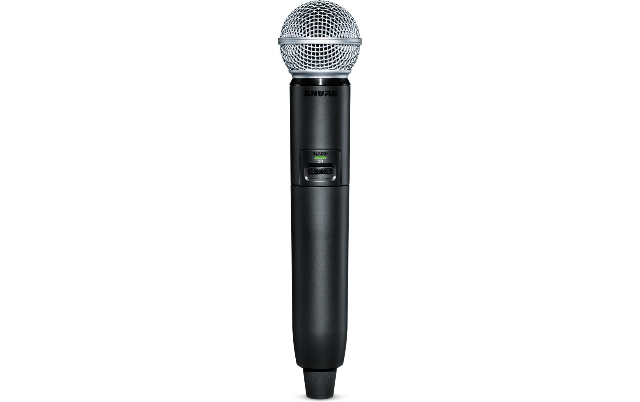 Handsender GLXD2+/SM58<br>Digitaler Dualband-Handsender mit SM58 Gesangsmikrofon