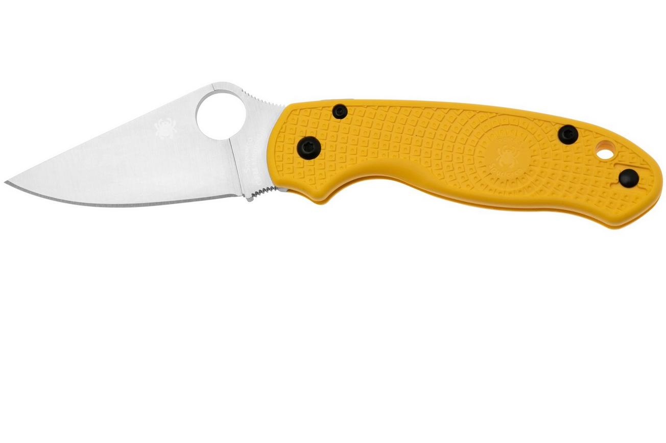 Spyderco Para 3 Salt Lightweight CPM Magnacut C223PYL Yellow FRN, zakmes