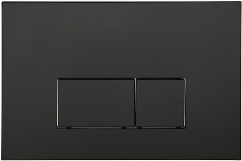 Qeramiq - Bedieningsplaat - Mat Zwart - ABS - DualFlush