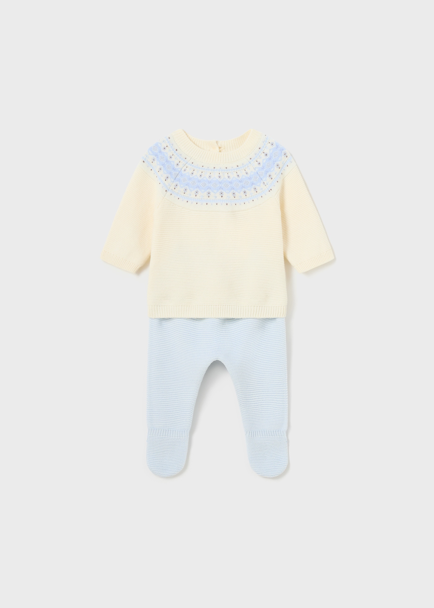 Conjunto de malha de algodão Better Cotton de 2 peças para recém-nascido