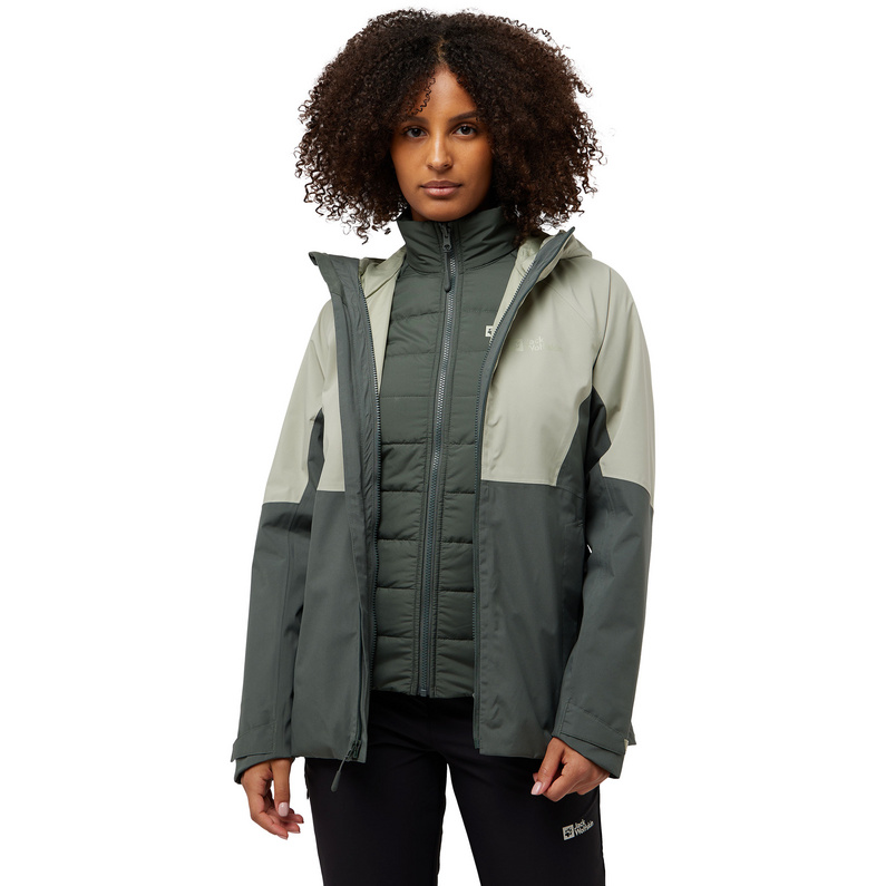 Jack Wolfskin Damen Glaabach 3in1 Jacke