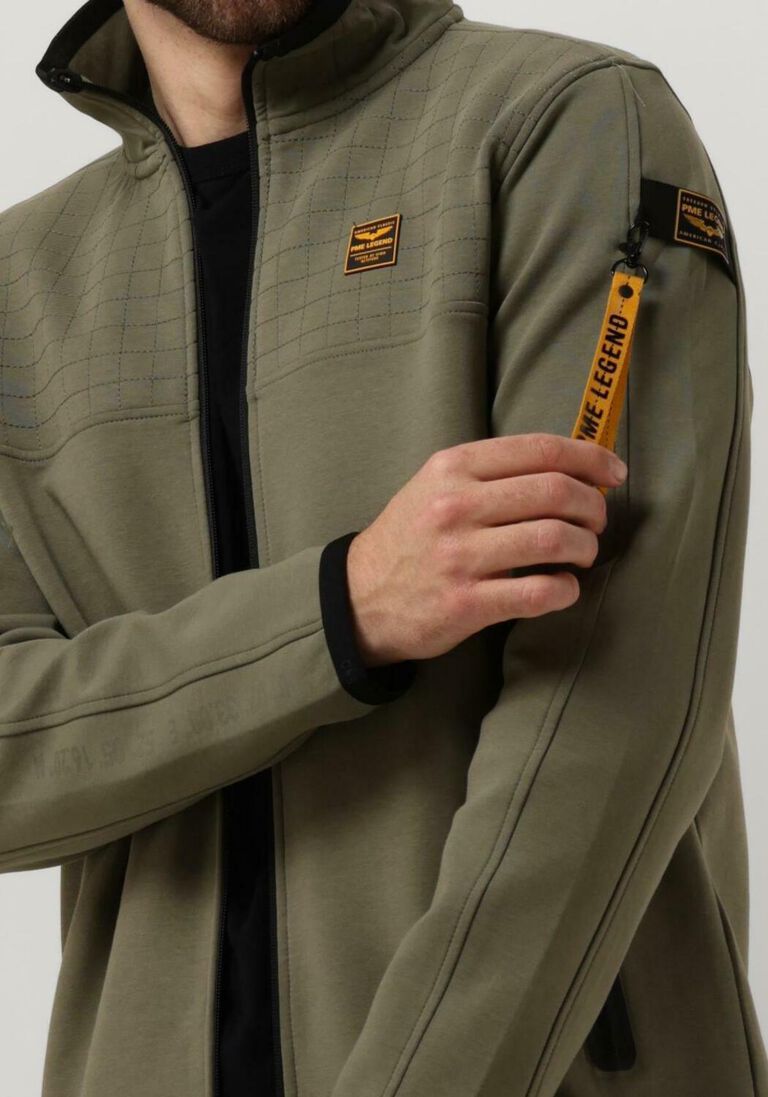 PME LEGEND groene pme legend vest hooded jacket spacer look sweat