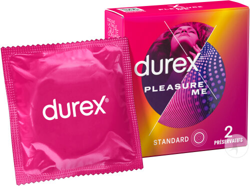 Durex Préservatifs Pleasure Me Perlés Et Nervurés 2 Pièces