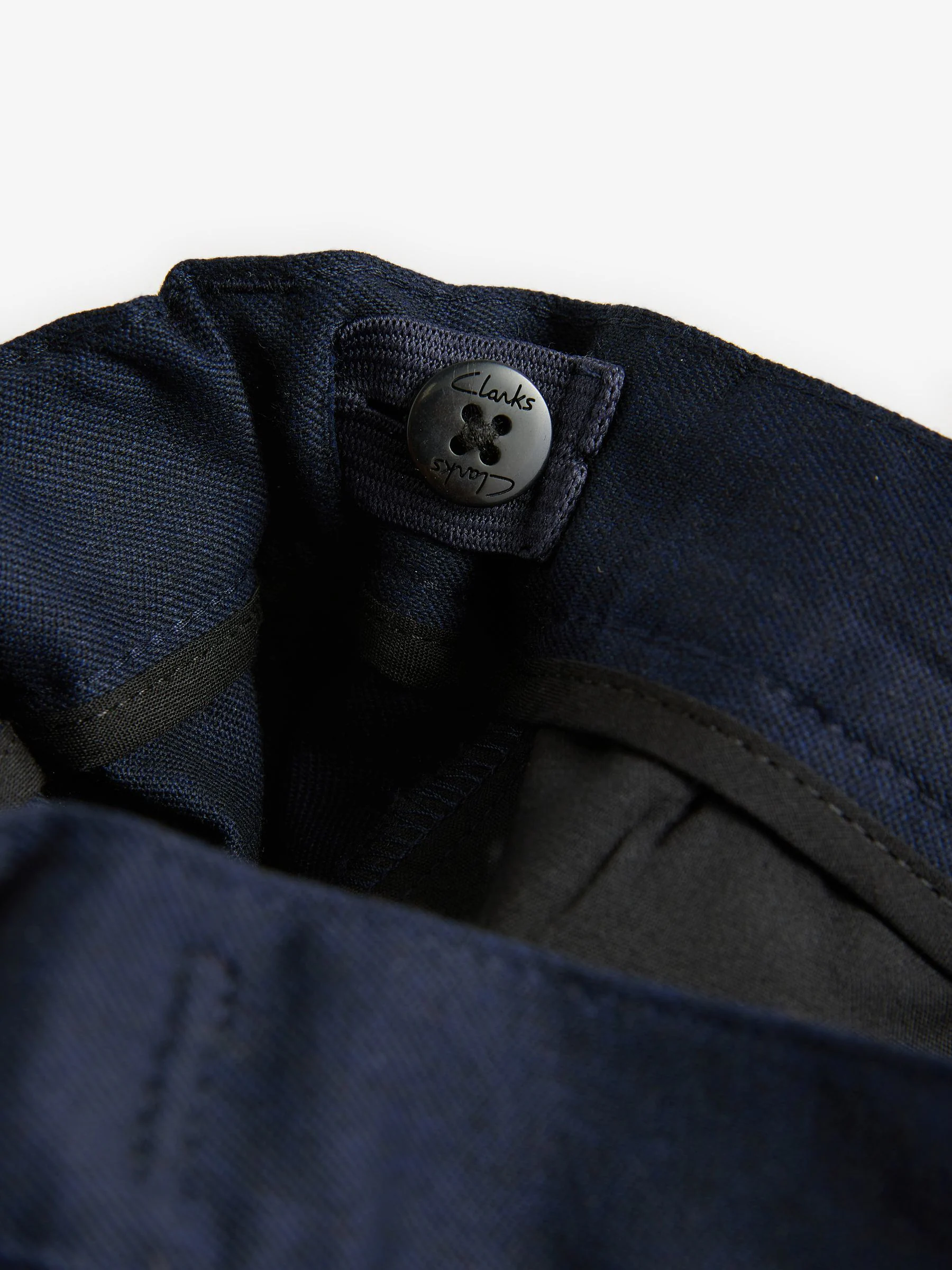 Marineblauw - Clarks set van 2 regular schoolshorts met aantrekkoord voor jongens