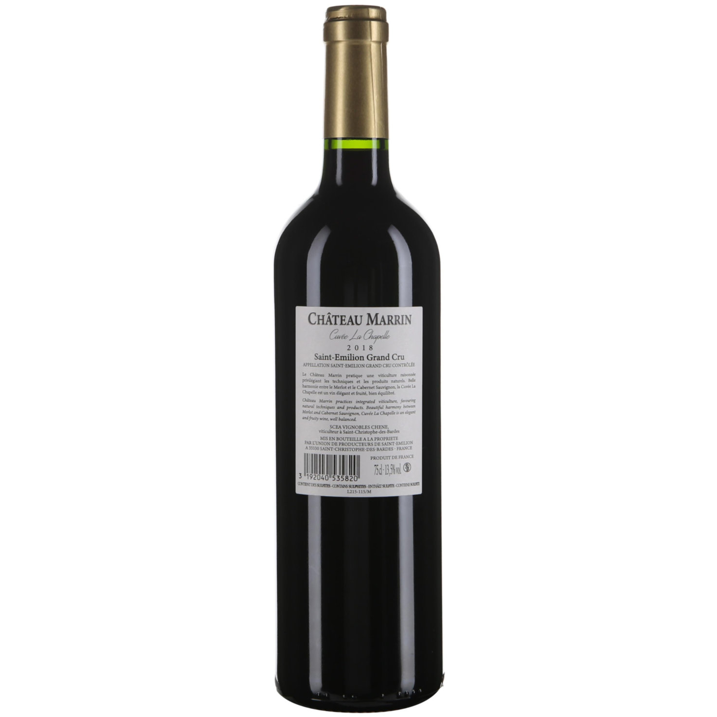 Château Marrin Saint-Emilion AOC Grand Cru -75cl
