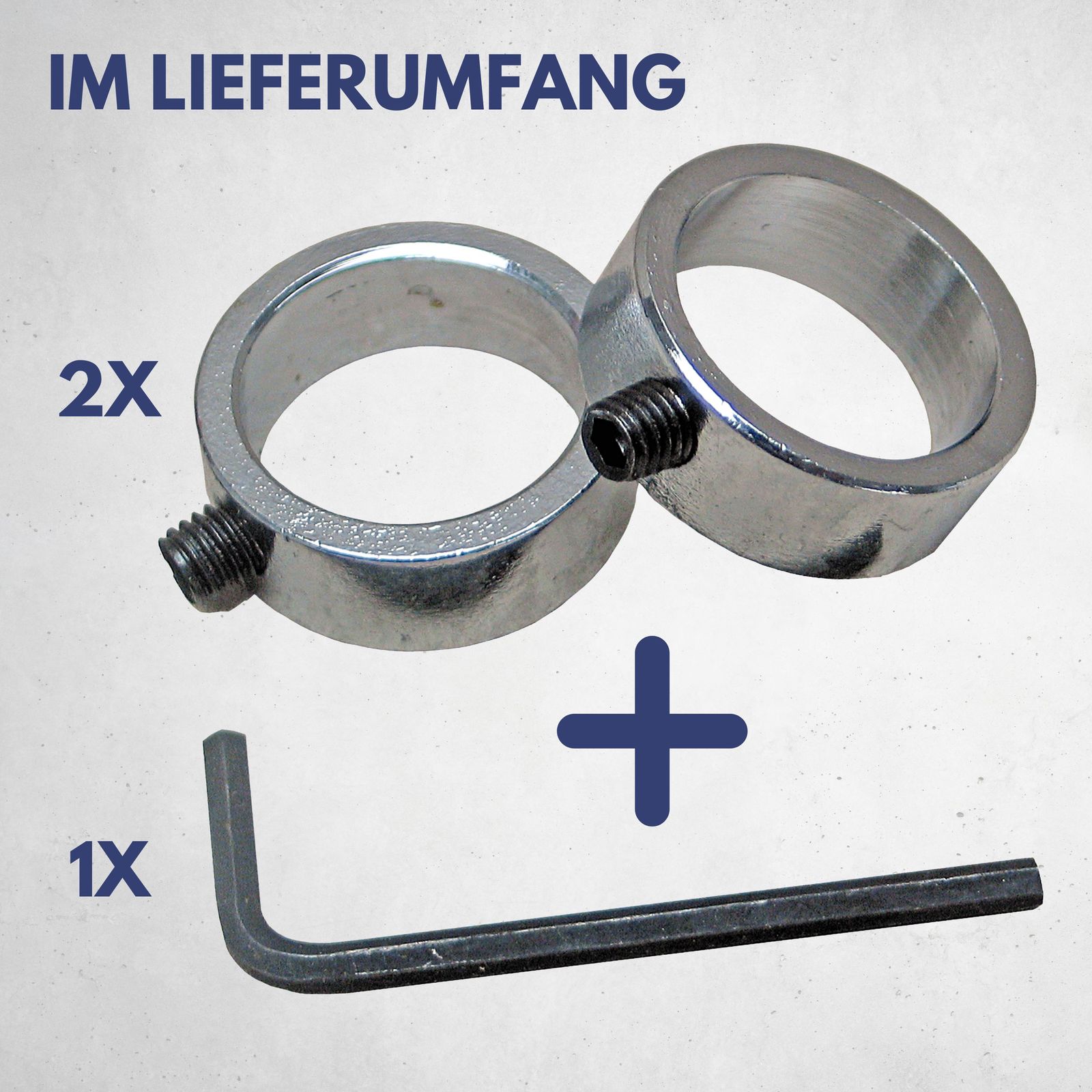 Best Sporting Stellring 30mm für Hantelscheiben, Sackkarre oder Bollerwagen I 2 Stellringe 30mm in Top-Qualität für Achse 30mm oder Edelstahlrohr 30mm I Klemmring I Klemmringe 30mm