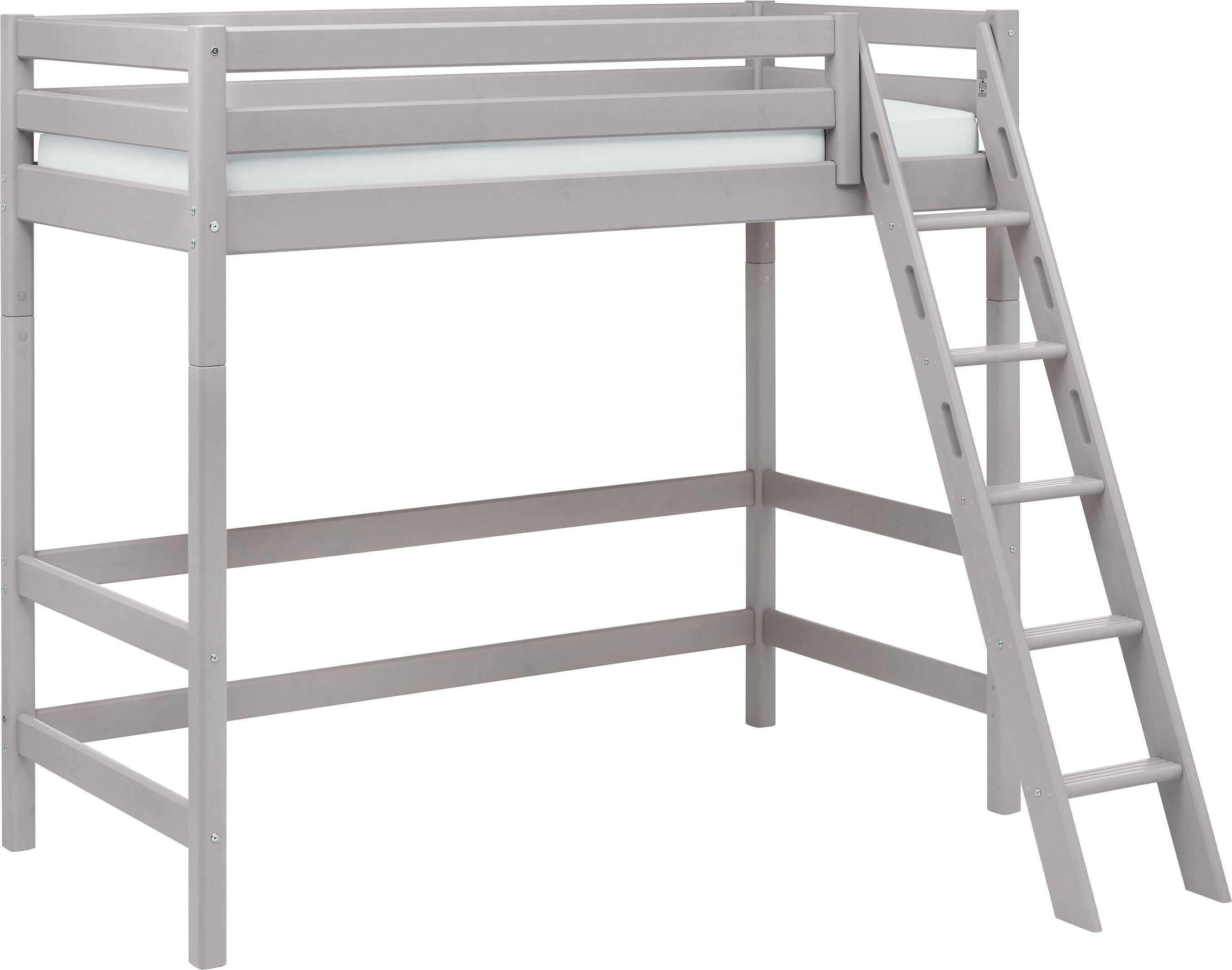 Flexa CLASSIC Hochbett - Grau / B: 179.0 cm x T: 210.0 cm x H: 185.0 cm