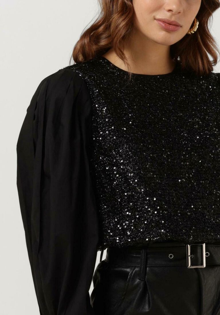 SUMMUM zwarte summum top top sequins