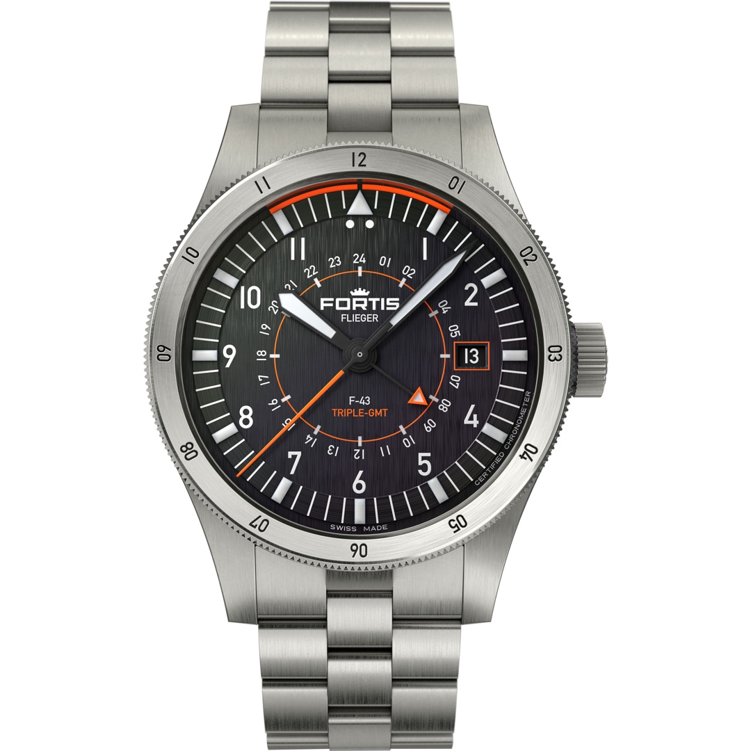 Fortis Flieger F-43 Triple GMT