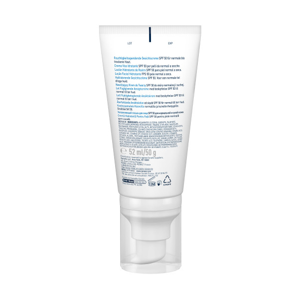 CERAVE Feuchtigkeitsspendende Gesichtscreme<br>52 ml, Tube, Creme, LSF50