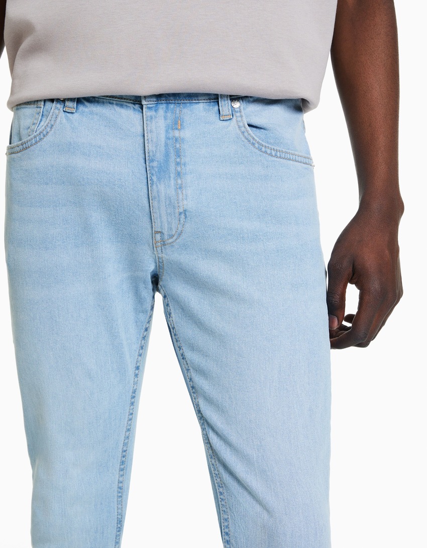 calças jeans super skinny