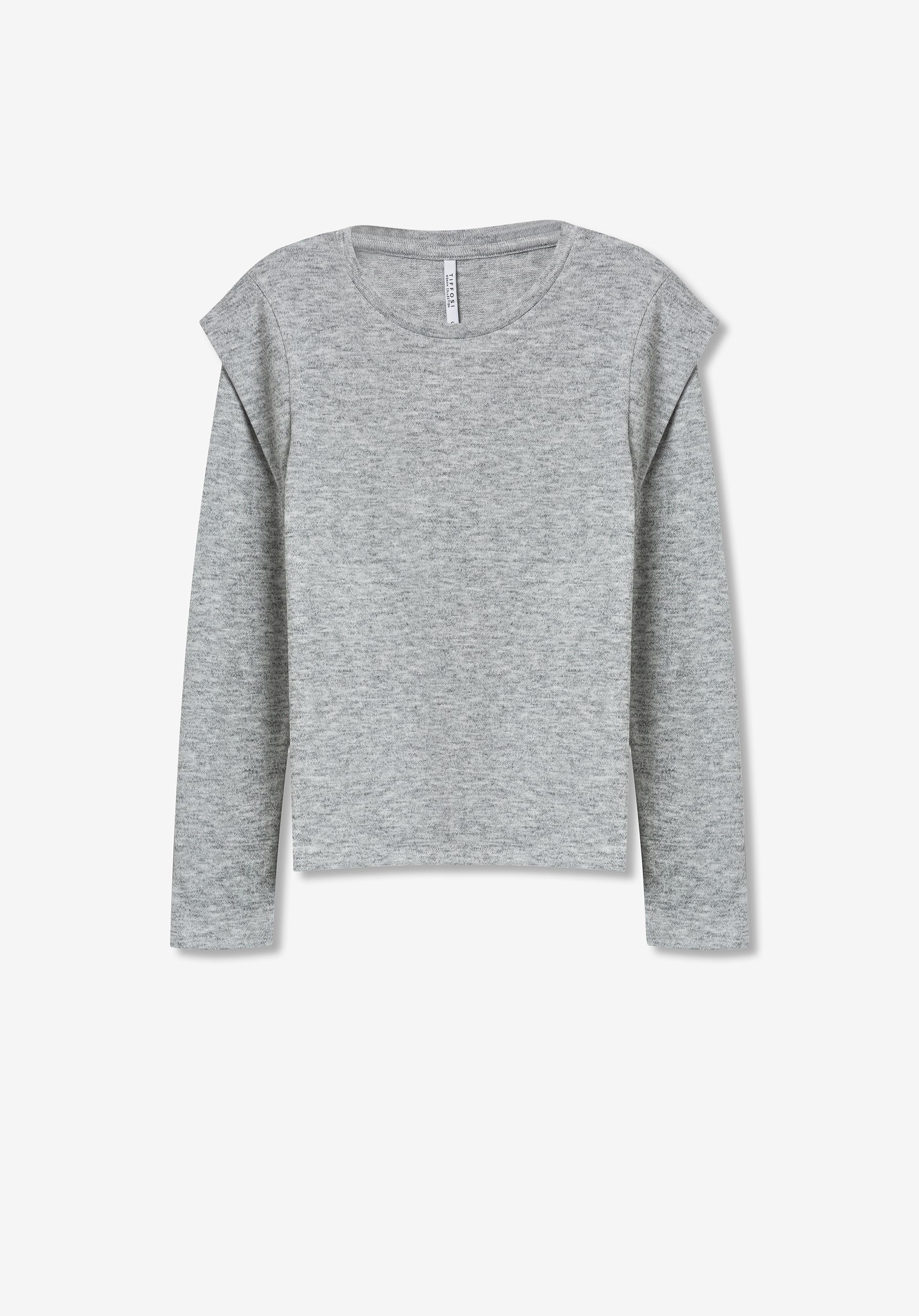 T-shirt com Detalhe no Ombro