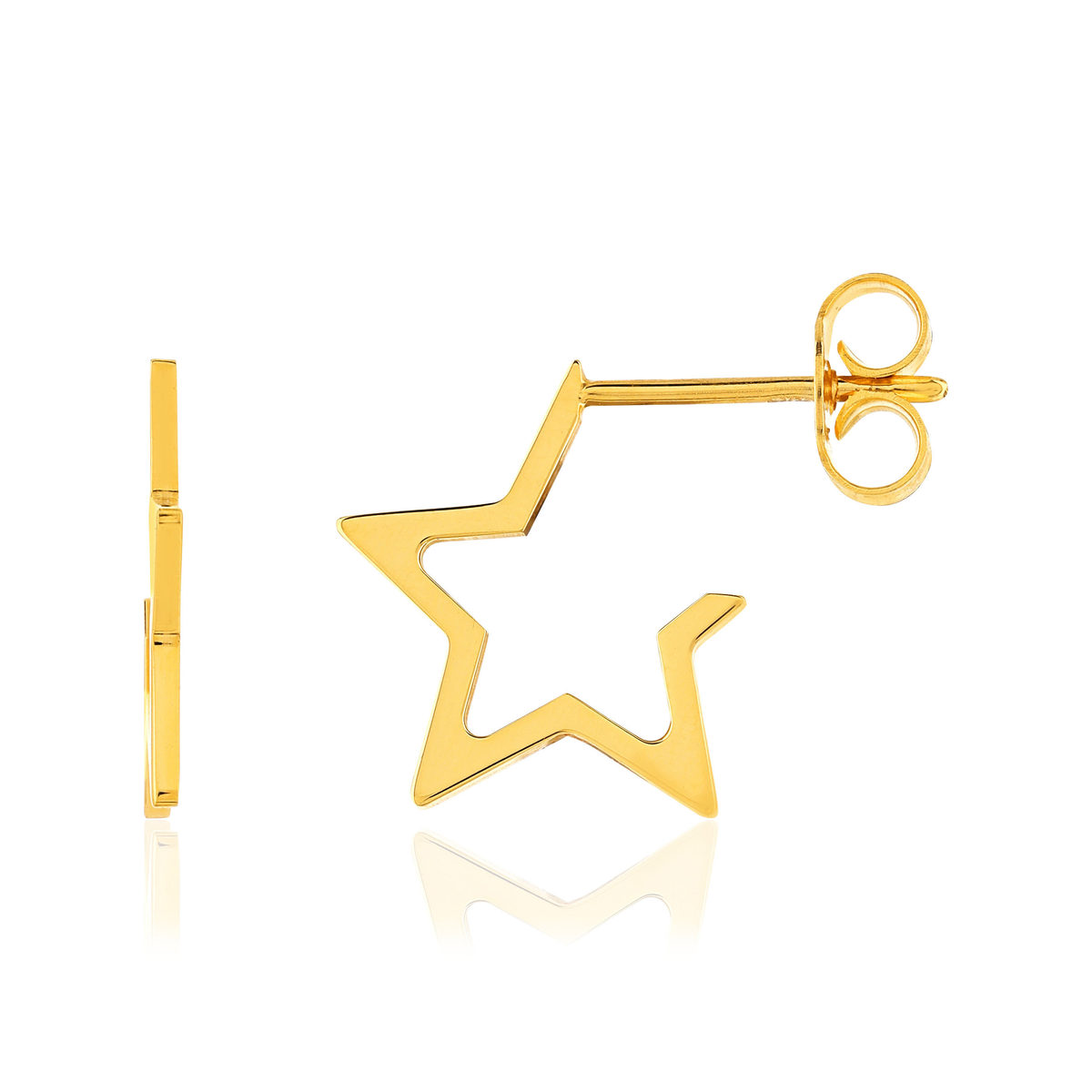 Boucles d'oreilles or 375 jaune