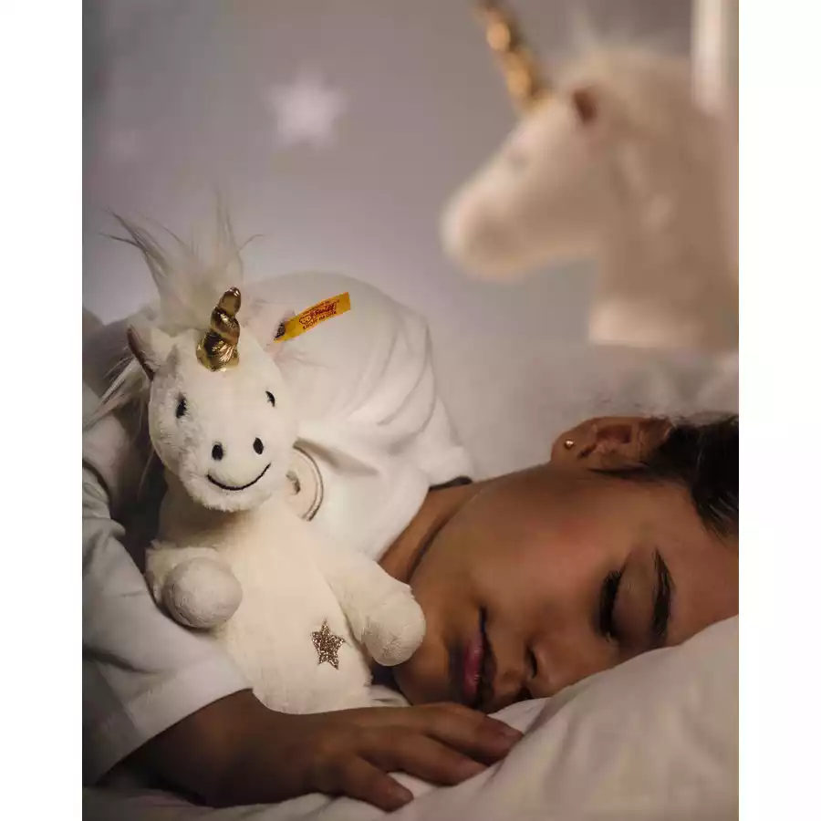 Steiff Soft Cuddly Friends Schlenker Einhorn Unica weiß, 20 cm