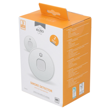 Elro FS2010-2 optische rookmelder inclusief 10 jaar lithium batterij DUO-pack