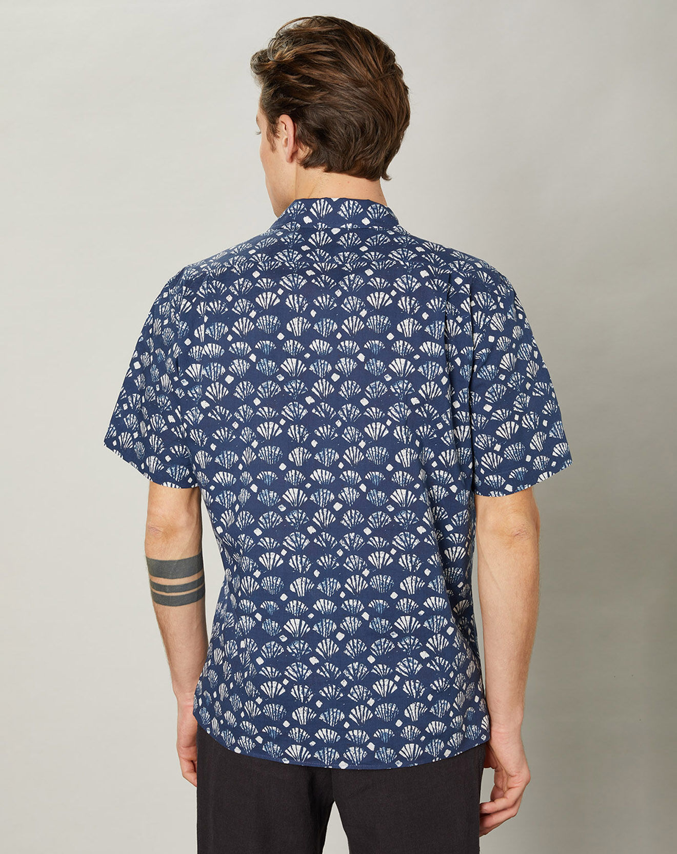 Hartford Chemise regular Palm indigo