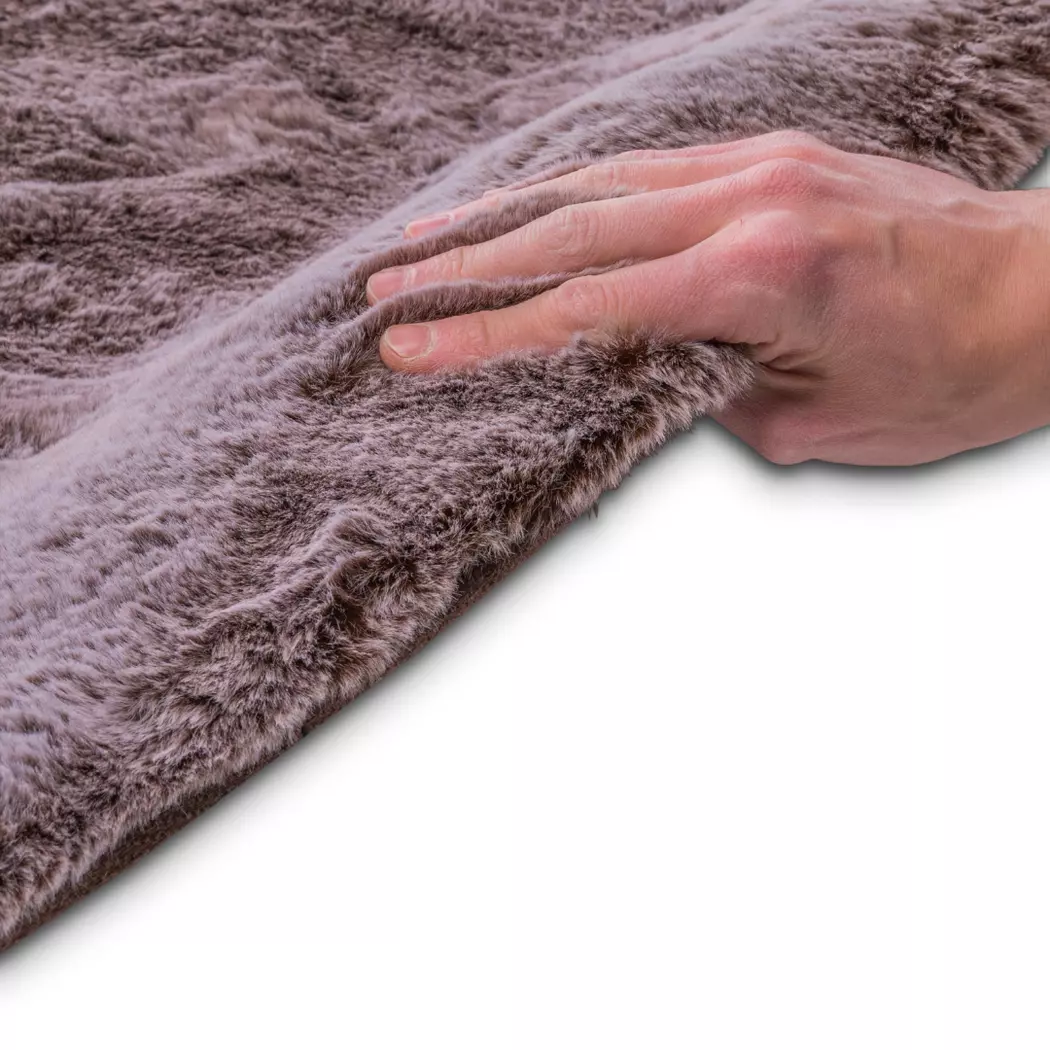Fellteppich Imitat Melange Ø 80 cm