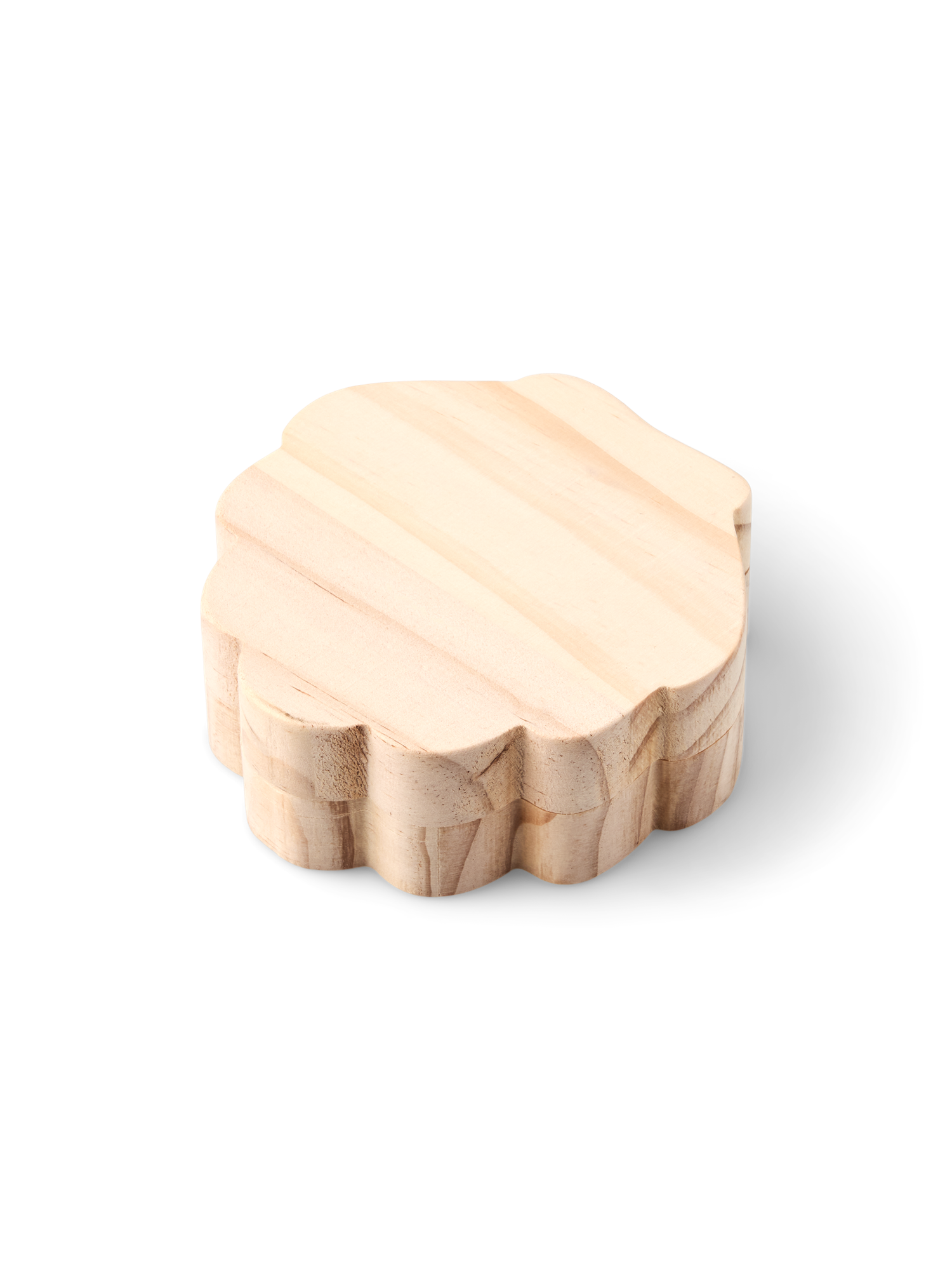 DIY-æske i træ | Fyrretræ. 11 x 11 x 4 cm. | Nature