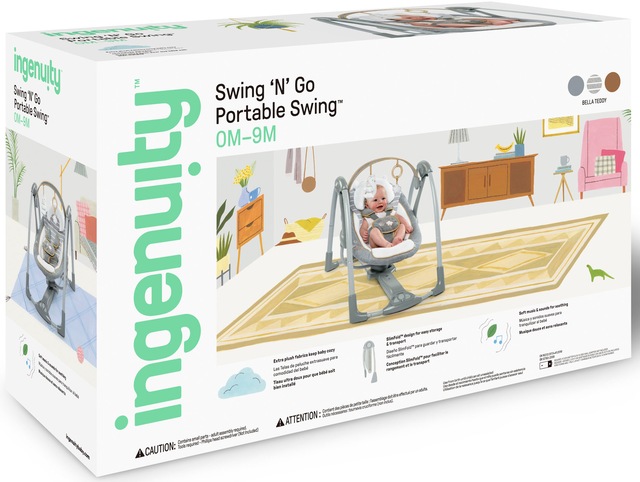 ingenuity Babyschaukel »Swing'n' Go, Bella Teddy« bis 9 kg tragbar