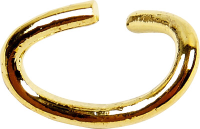 Oval-Ring - Tykkelse 0,7 MM - Forgyldt - 50 Stk