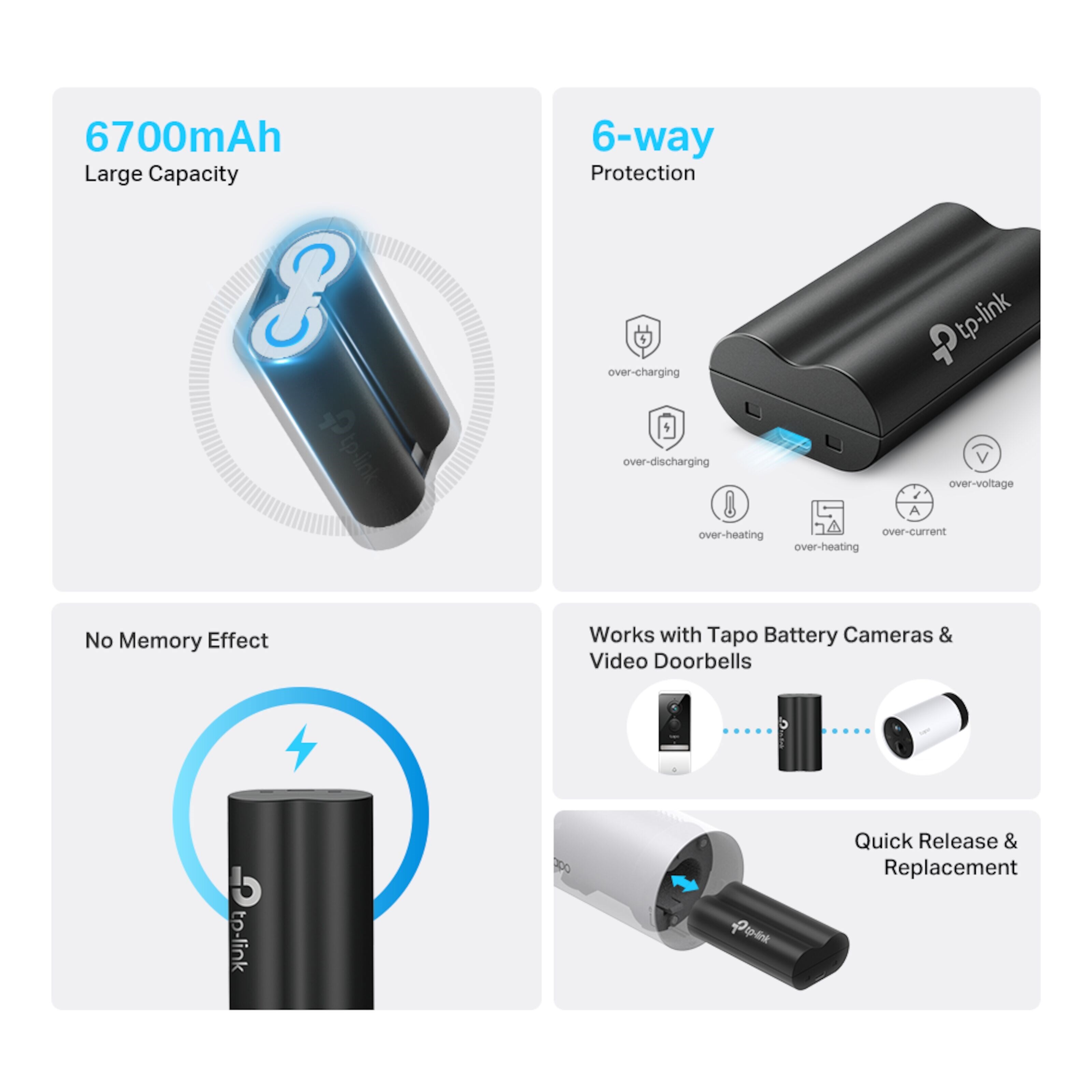 TP-link Tapo A100 Batteripakke