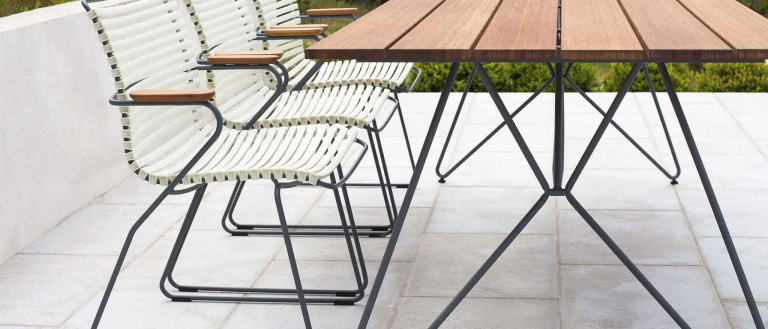 Houe Sketch Bamboo tuintafel 160x88