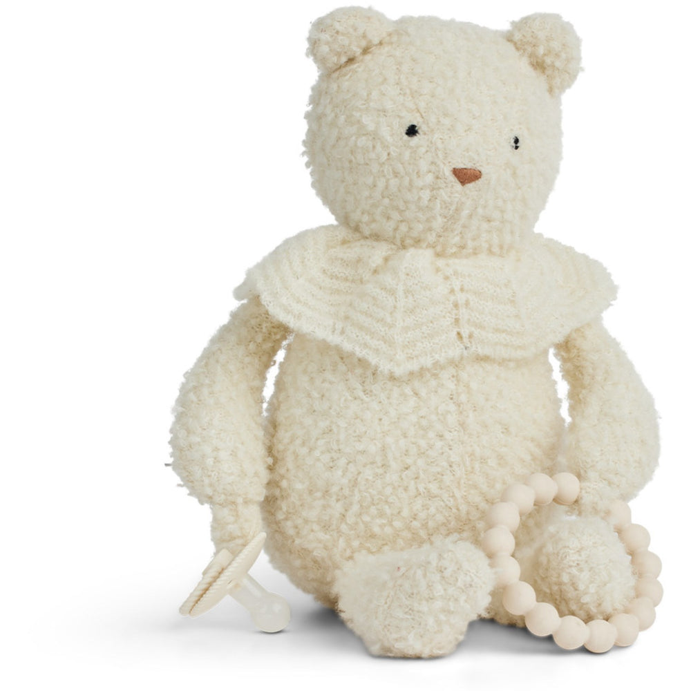 Køb Smallstuff Off White Aktivitetsdyr Bear Bouclé Merino Uld