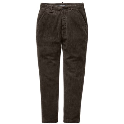 Herren-Cordhose geknöpft, Grafit