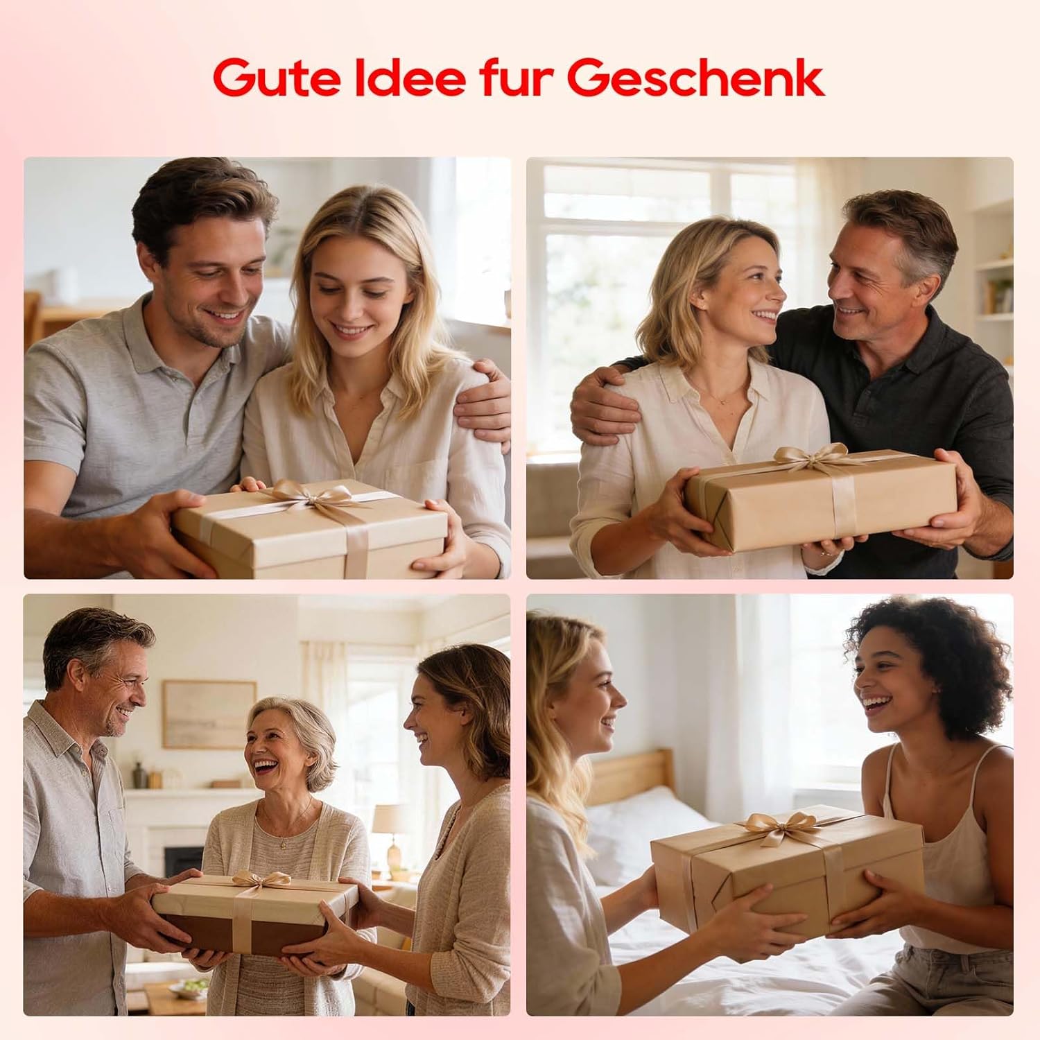 Morfone 2-IN-1 Rotlichtlampe & Schminkspiegel, (460/590 / 660 / 850nm) 4 Wellenlänge Infrarotlampe, 120 LED & 4 Modi & 3 Helligkeitsstufen Tragbare Rotlicht Panel mit Schutzbrille (Schwarz)