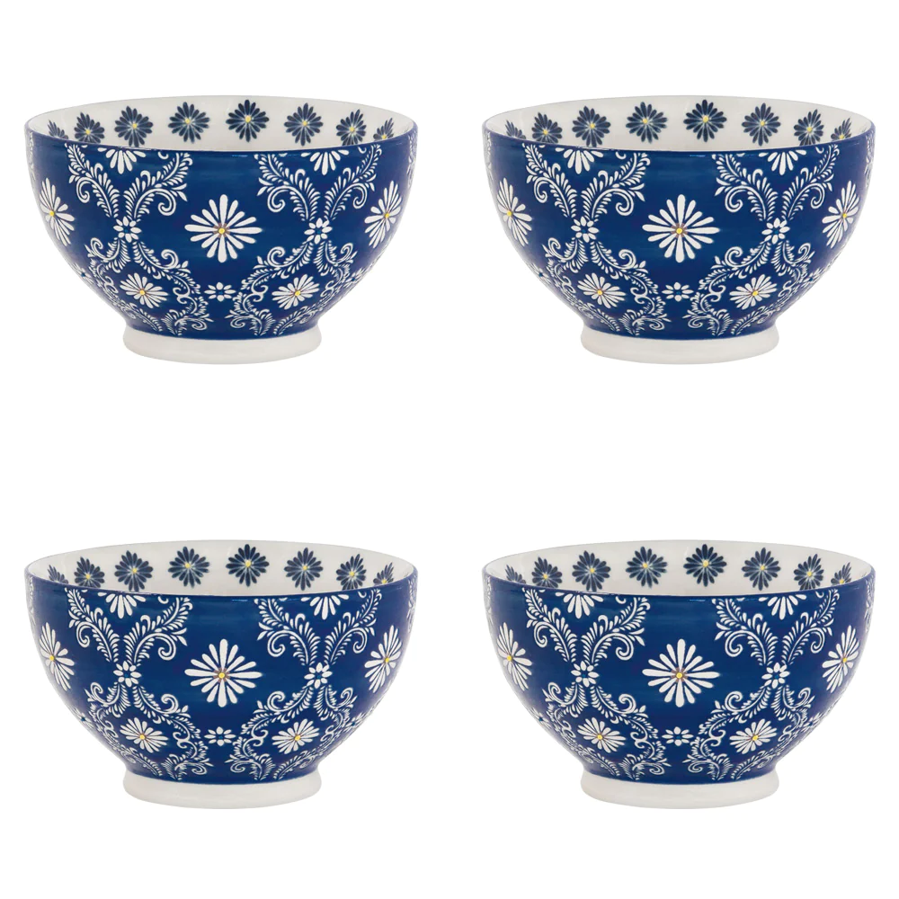 Coffret de 4 bols décors Almada 14 cm Table passion