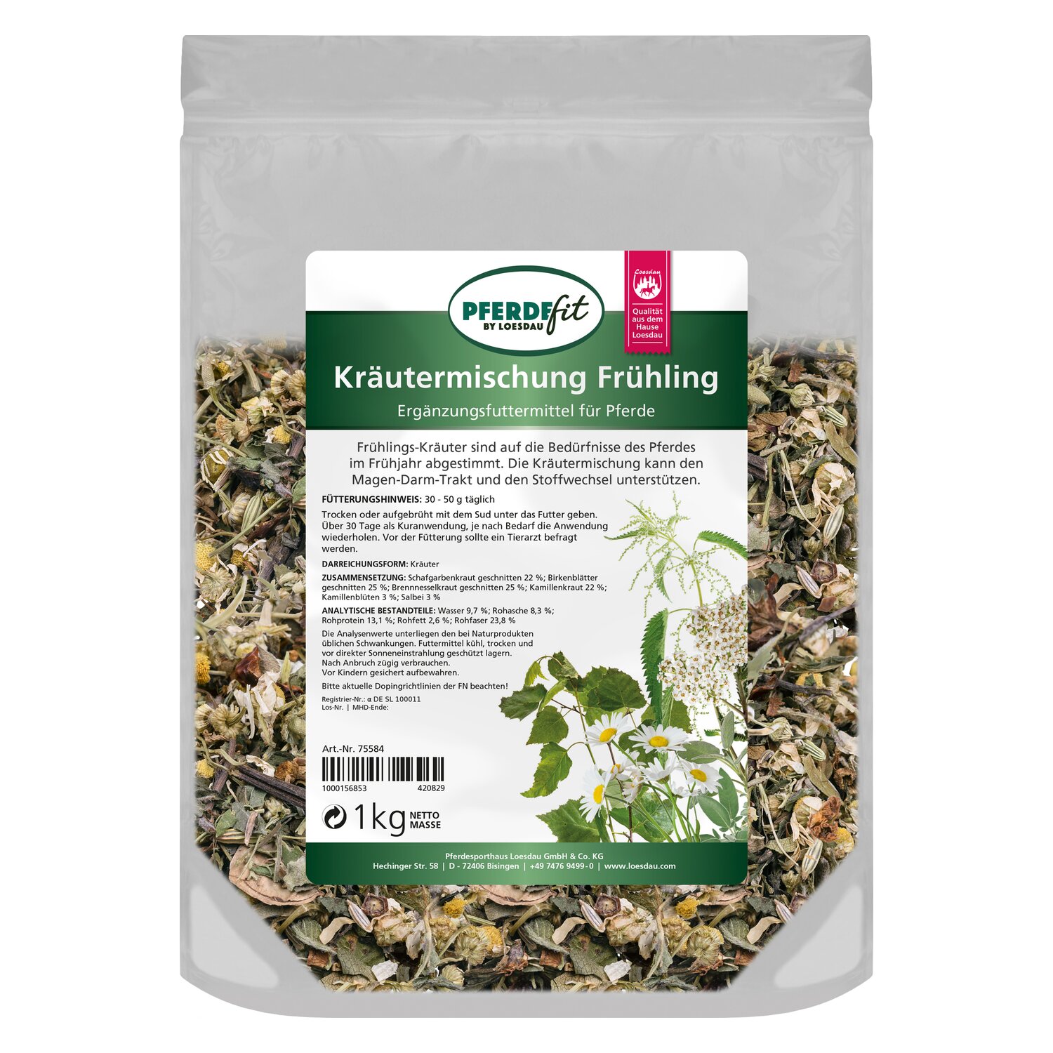 PFERDEfit by Loesdau Kräutermischung Frühling  - 1 kg
