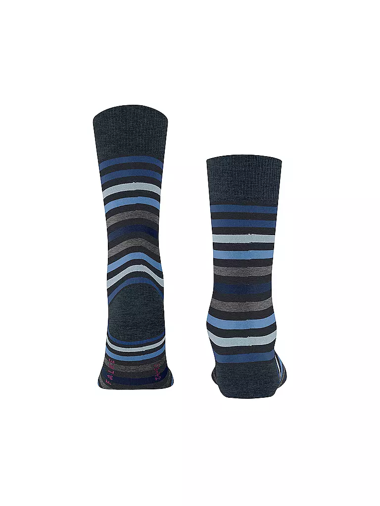 FALKE Socken TINTED STRIPE dark navy dunkelblau