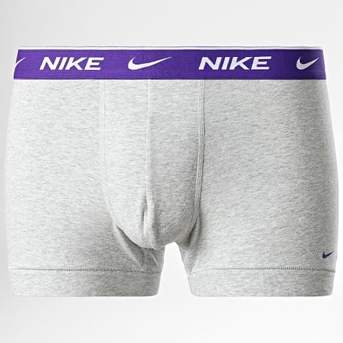 Lot De 3 Boxers PKE1008 Violet Gris Chiné Noir