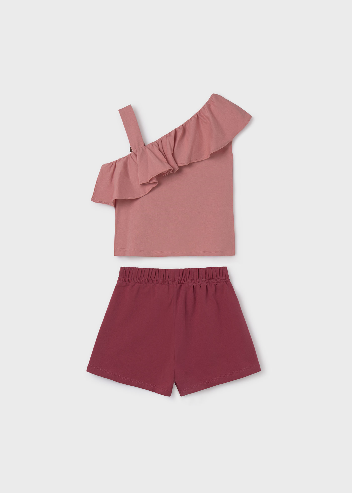 Conjunto de algodão de alta qualidade com duas peças para meninas.
