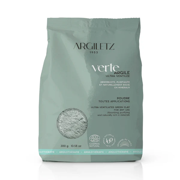 Argiletz Argile verte ultra ventilée 300g 1 sachet de 300 g