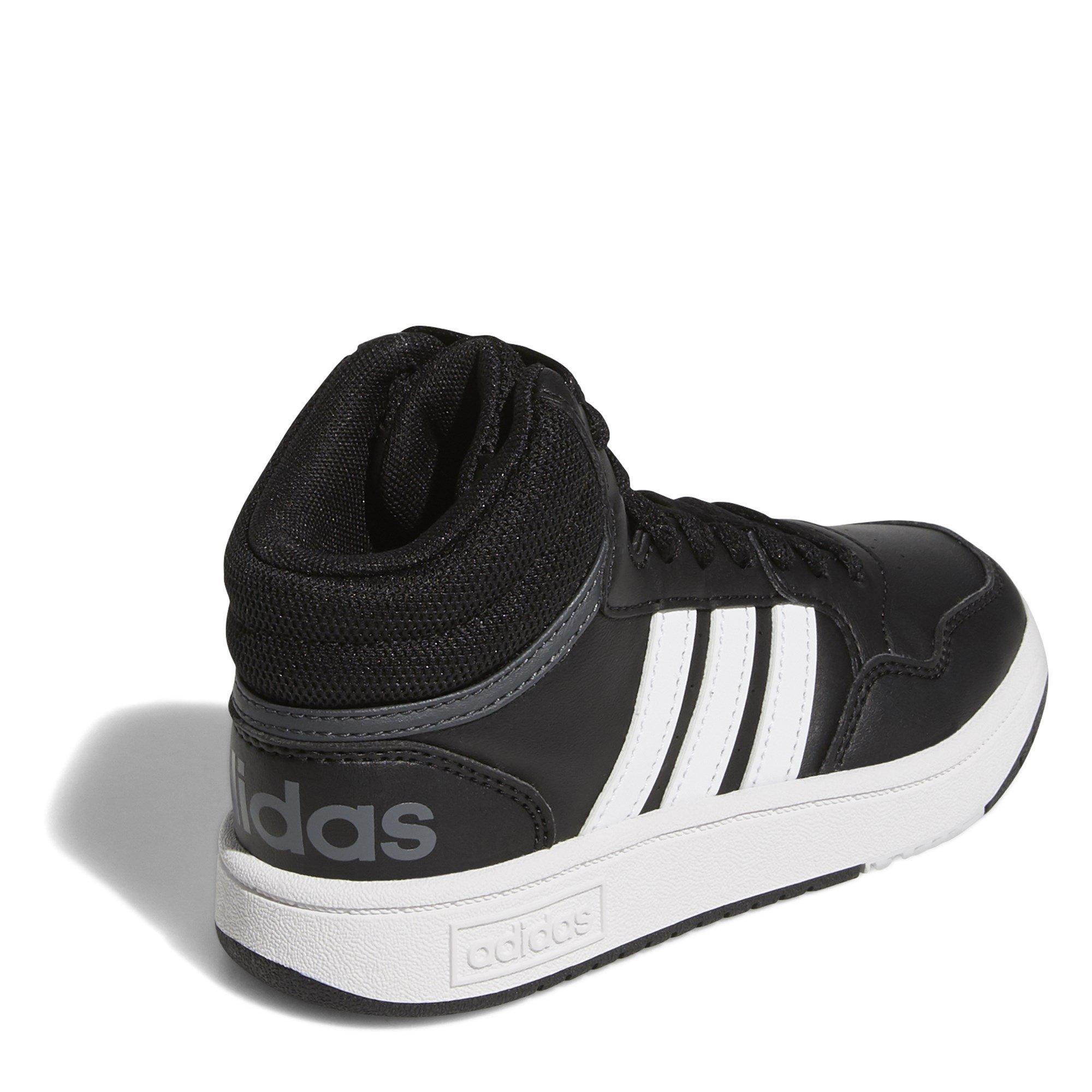 adidas Hoops Mid High Tops Junior Boys